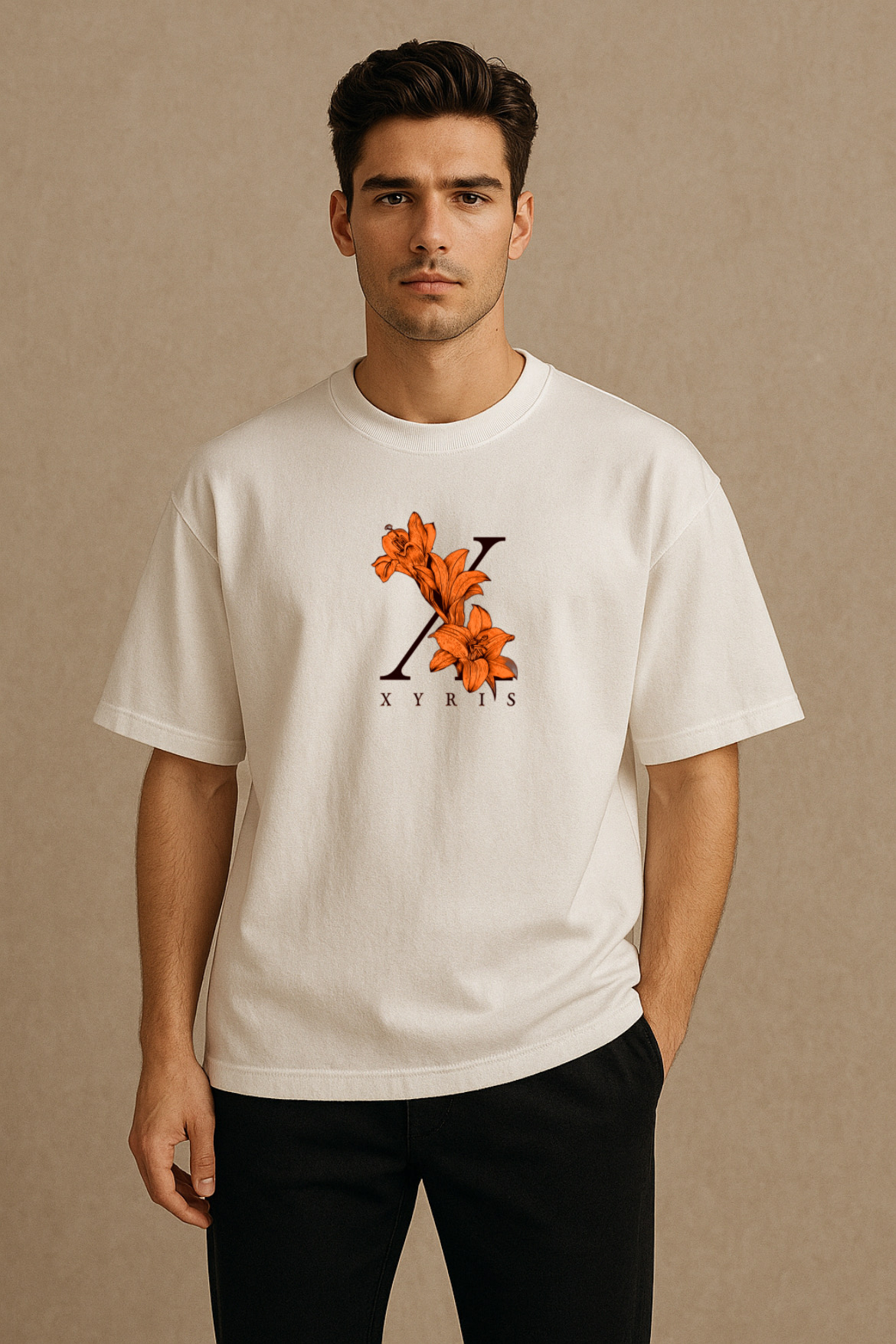 Stylish Xyris Design Oversized T-shirt - Image 5