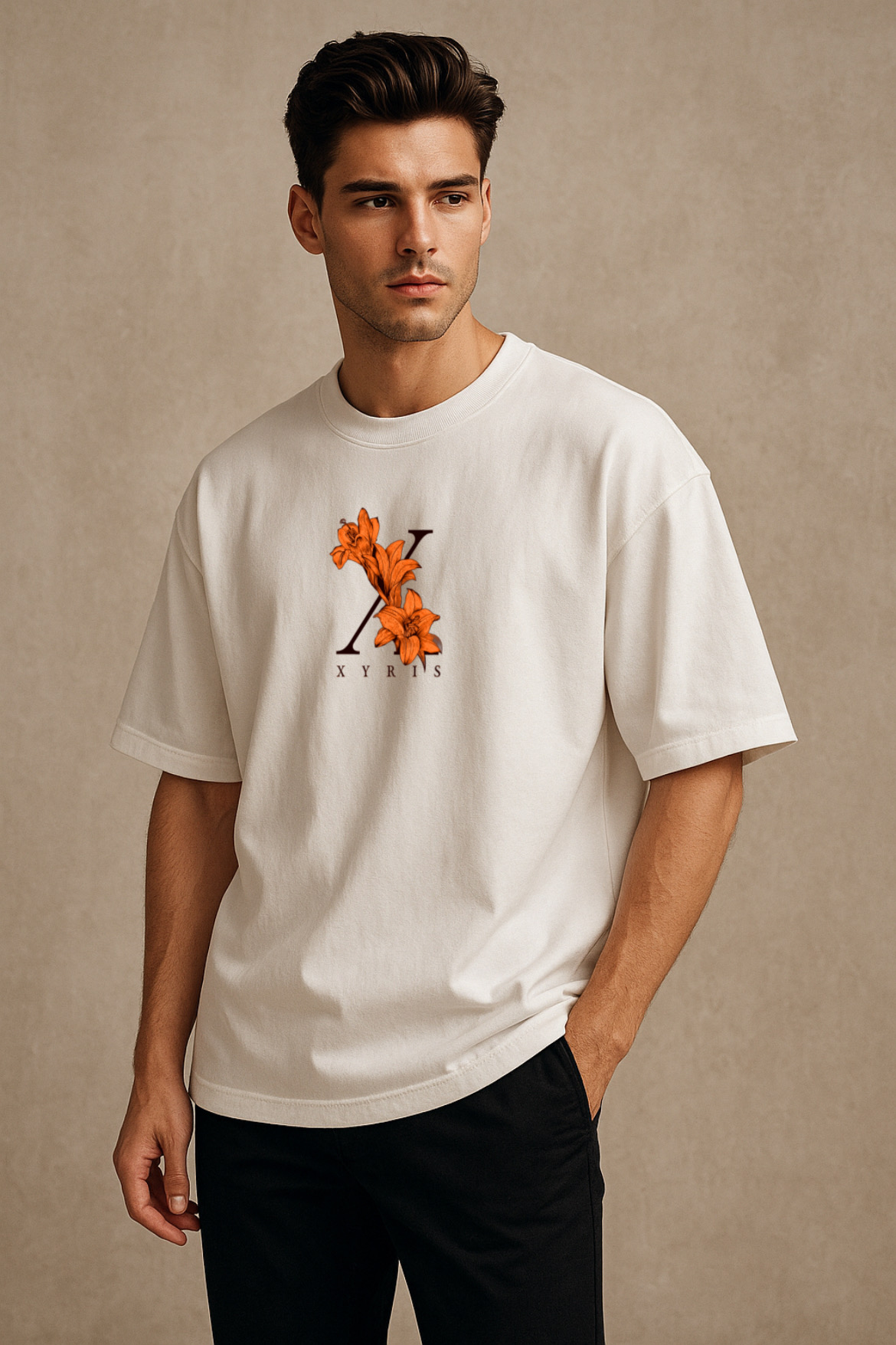 Stylish Xyris Design Oversized T-shirt