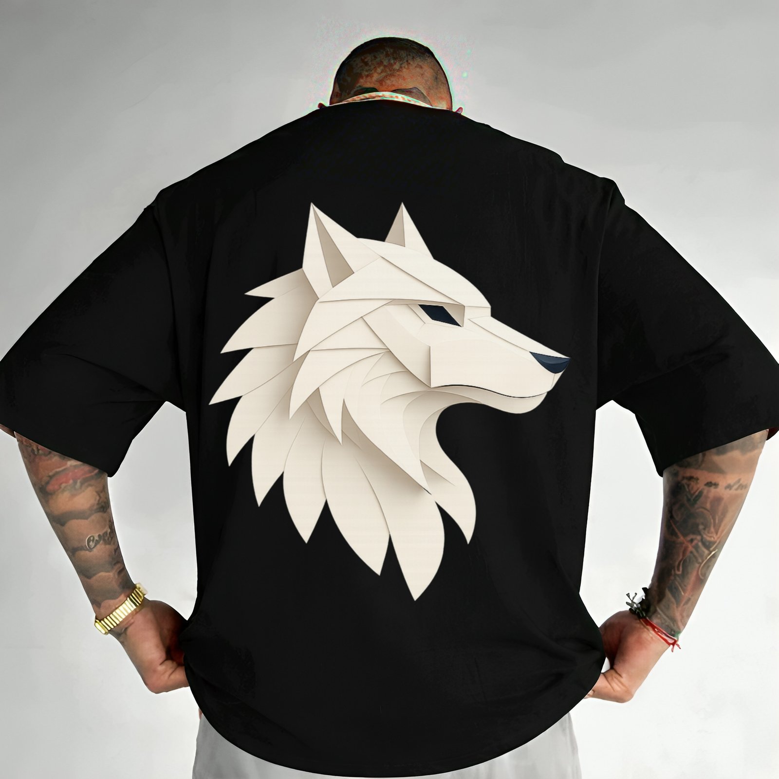 Animal Inspired Wolf Design Oversized Articles