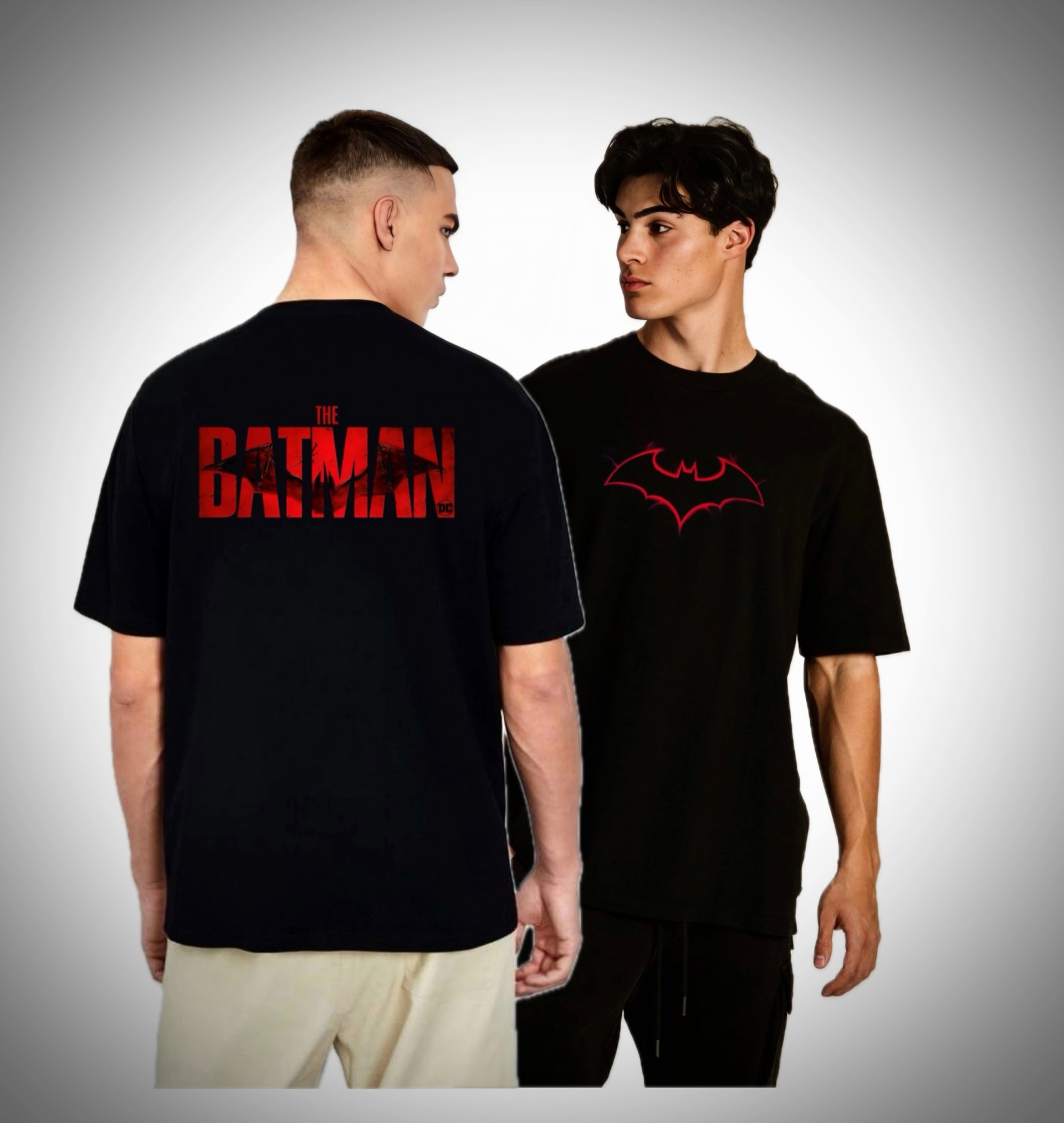 New Batman Design Oversized T-shirt