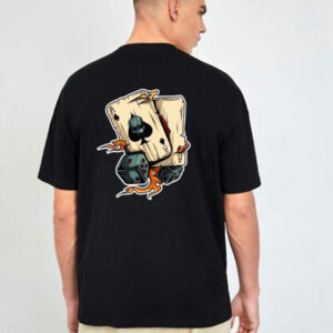 Stylish Cards Design Oversized T-shirt