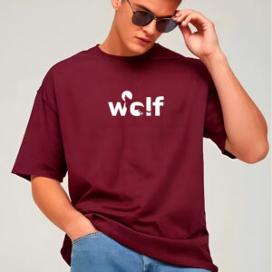 Animal Inspired Wolf Design Oversized T-shirt