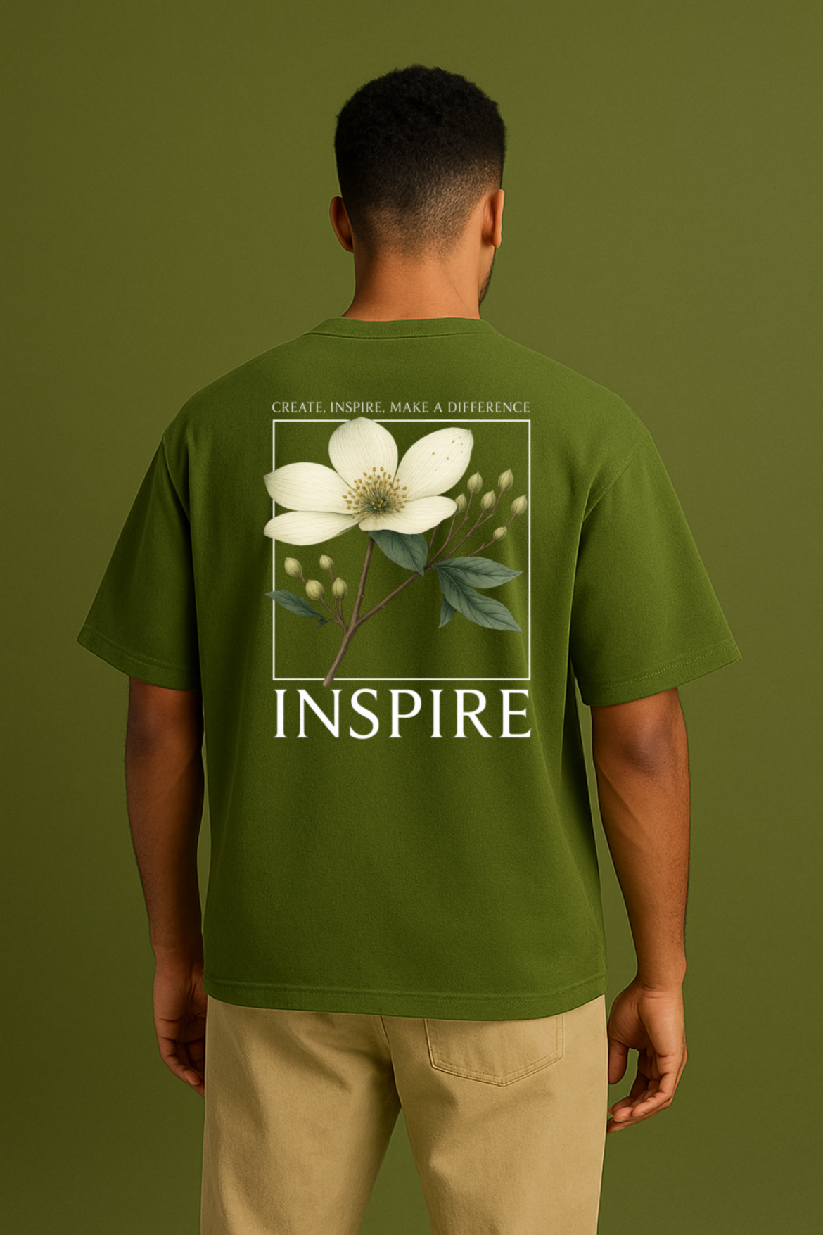 Beautiful Inspire Design Oversized T-shirt - Image 4