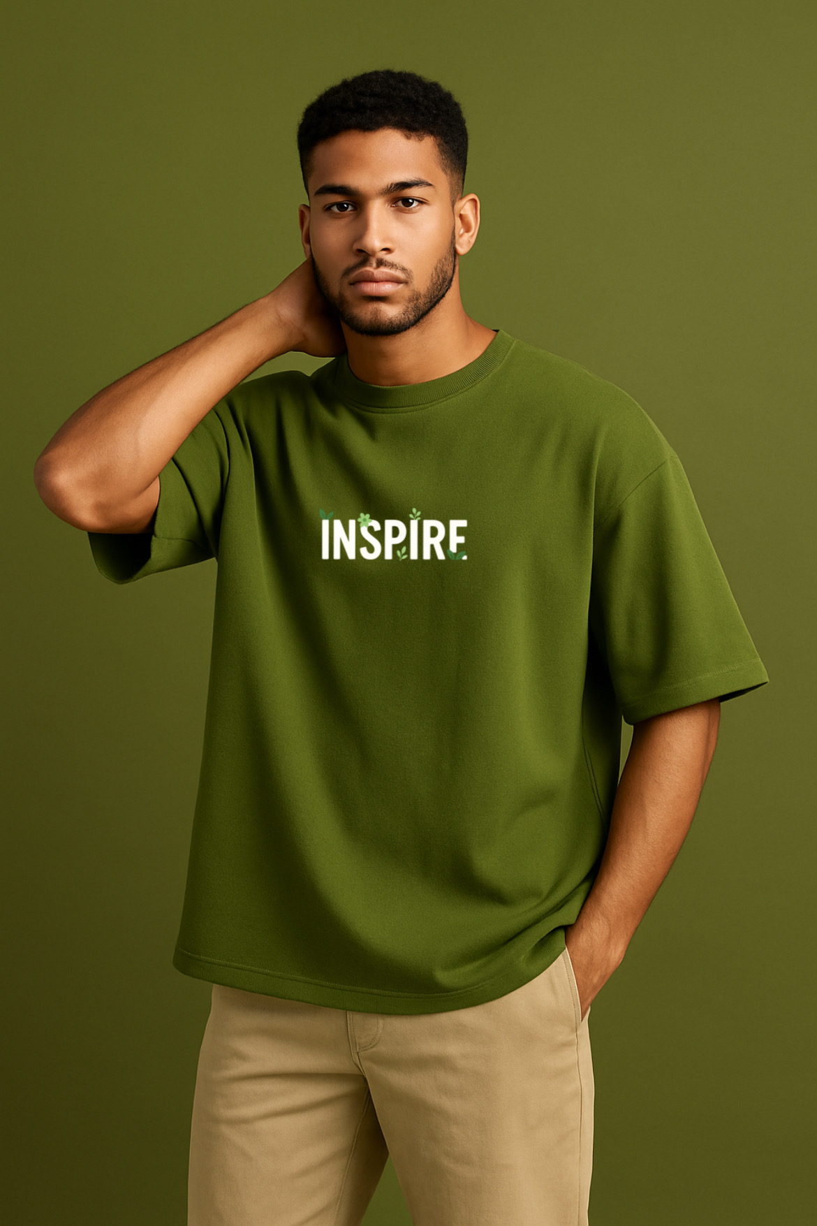 Beautiful Inspire Design Oversized T-shirt - Image 5