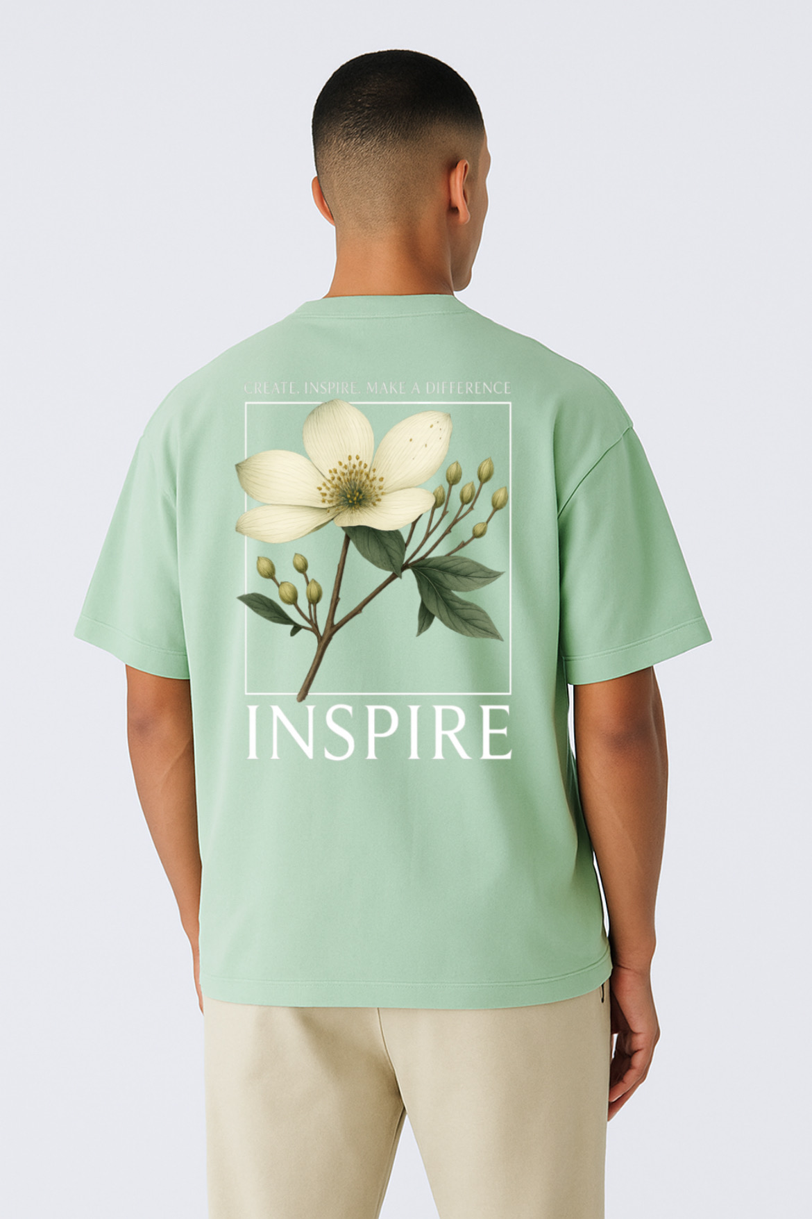 Beautiful Inspire Design Oversized T-shirt - Image 6