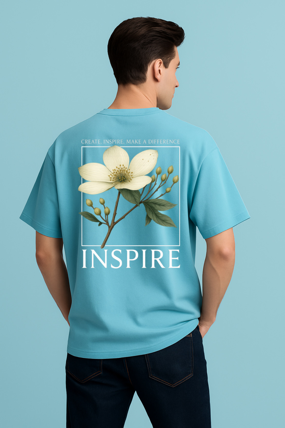Beautiful Inspire Design Oversized T-shirt - Image 14