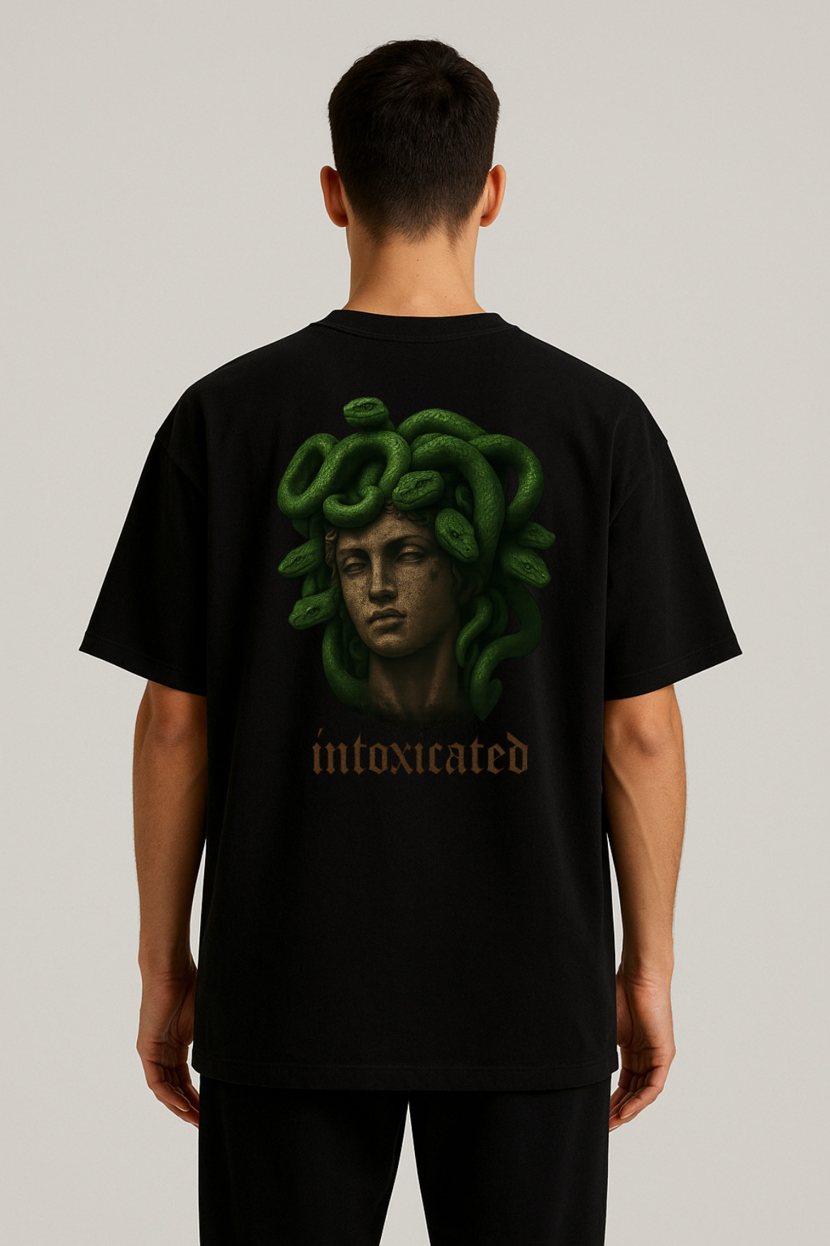 Mythological Medusa Design Oversized T-shirt - Image 12