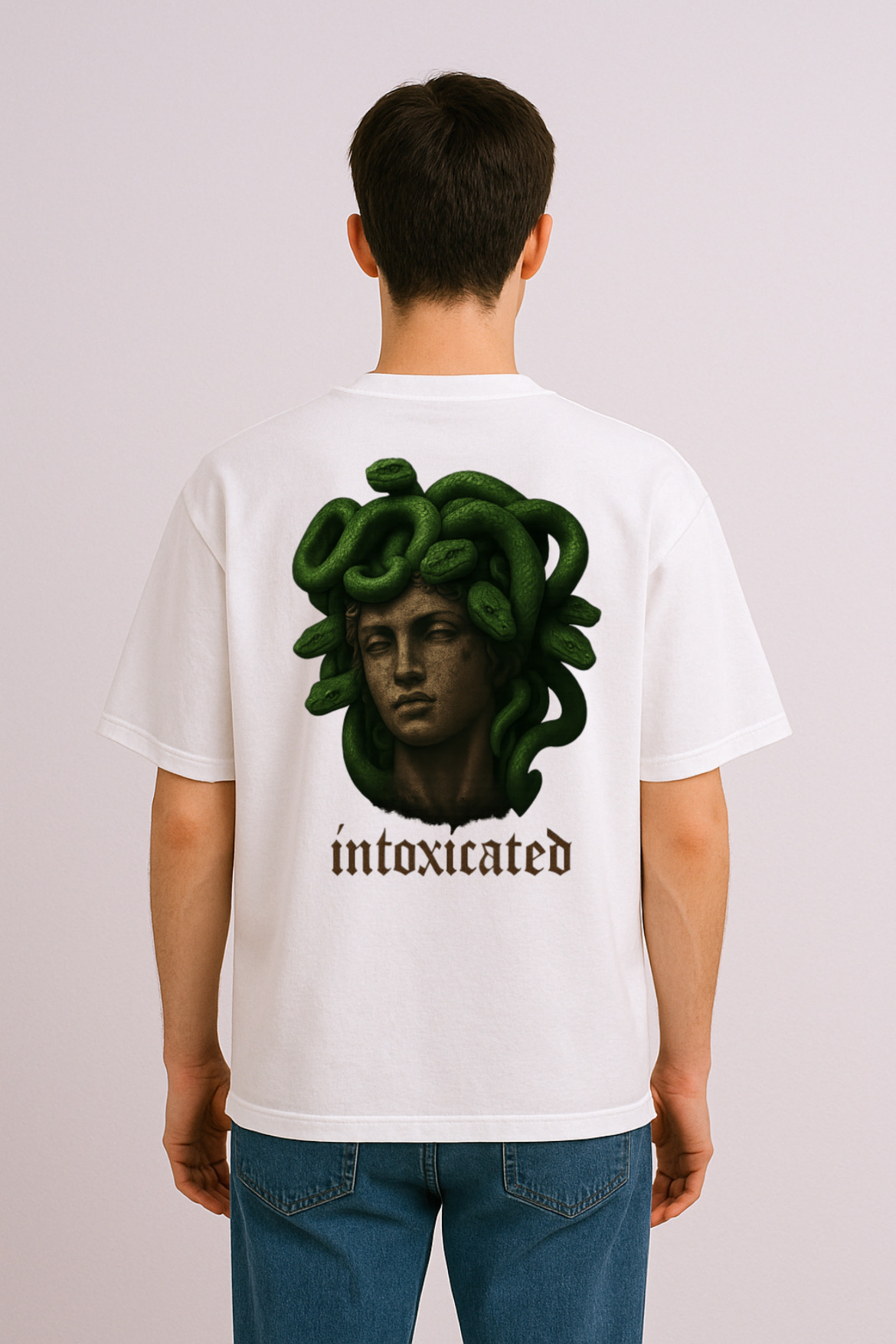 Mythological Medusa Design Oversized T-shirt - Image 8