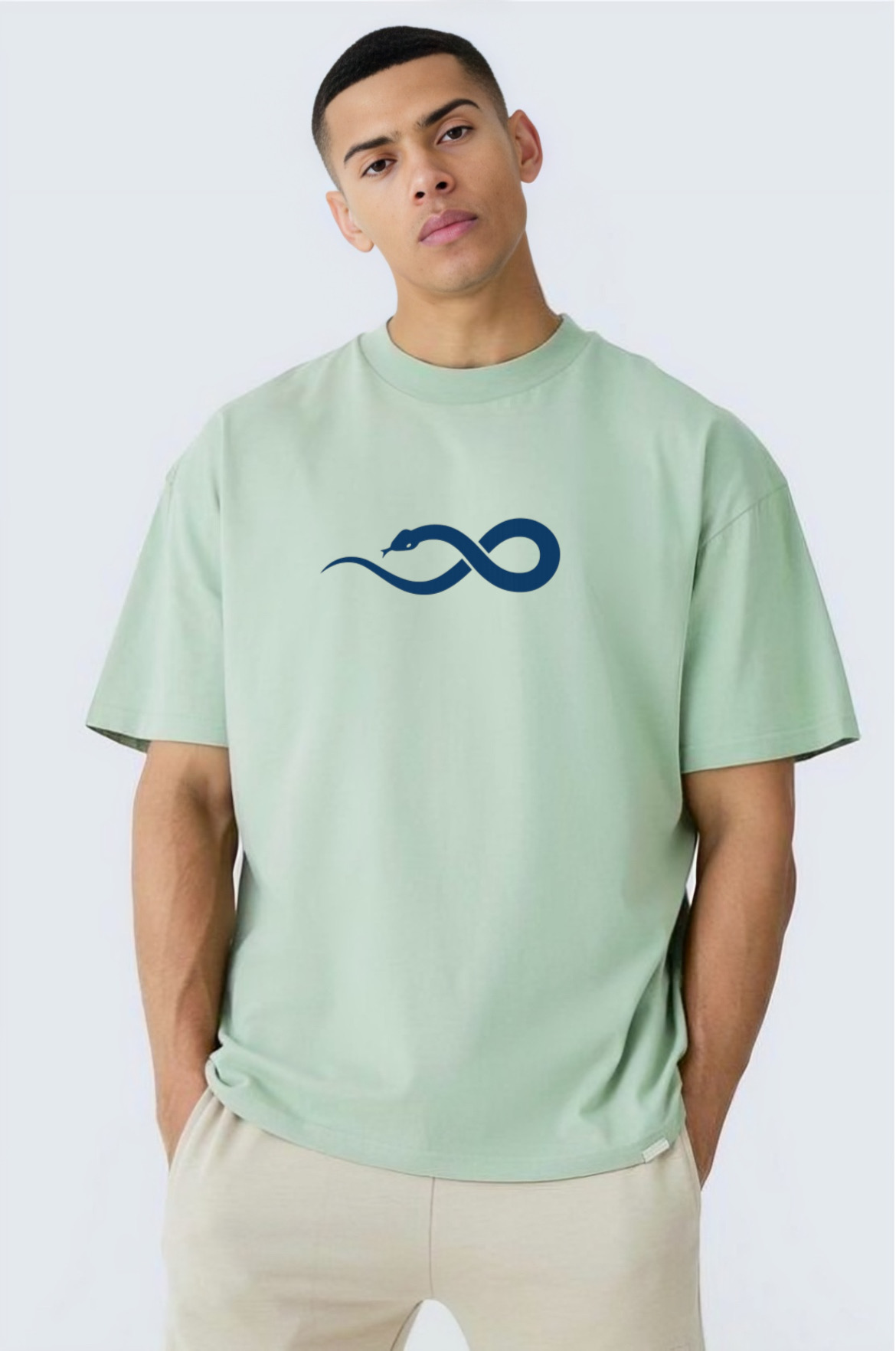 Artistic Serpent Design Oversized T-shirt - Image 23