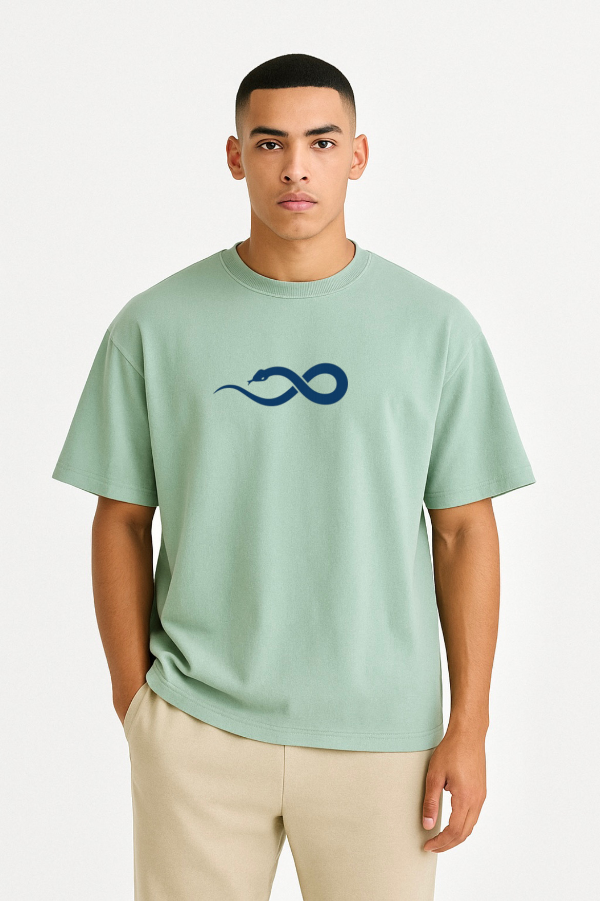 Artistic Serpent Design Oversized T-shirt - Image 25