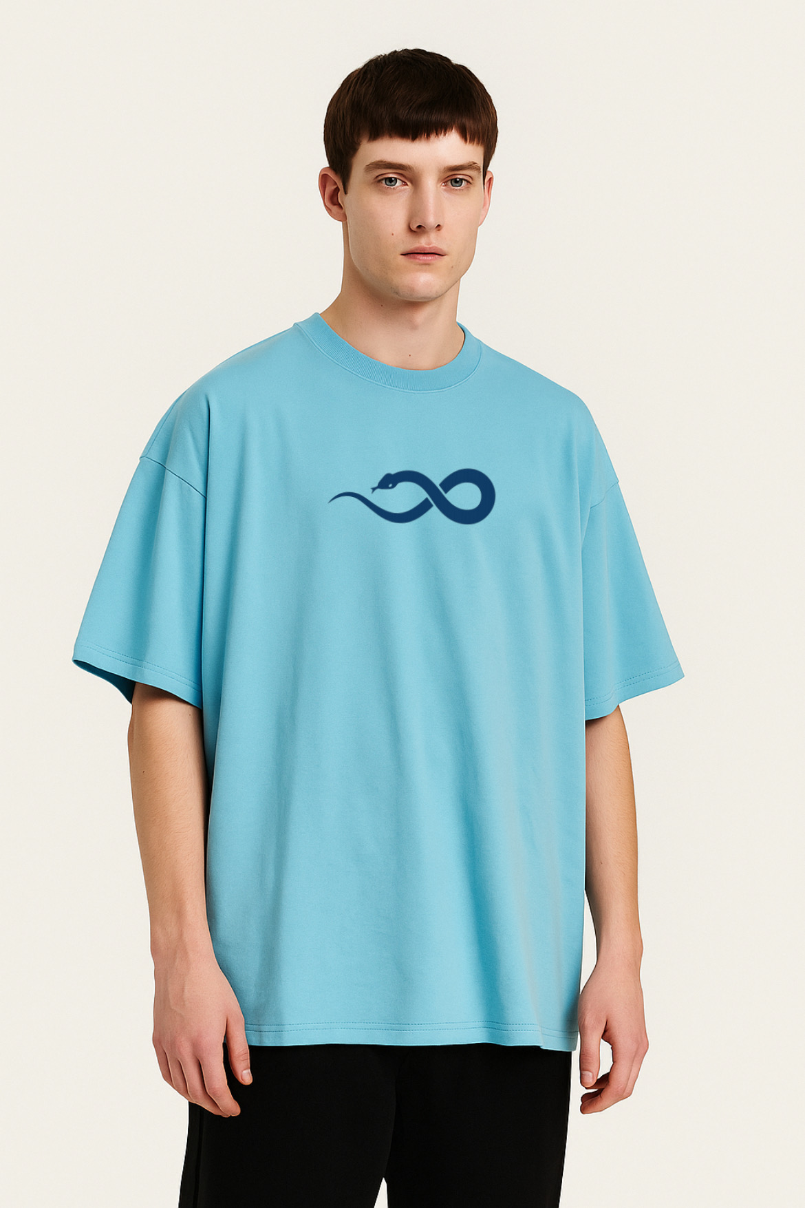 Artistic Serpent Design Oversized T-shirt - Image 5