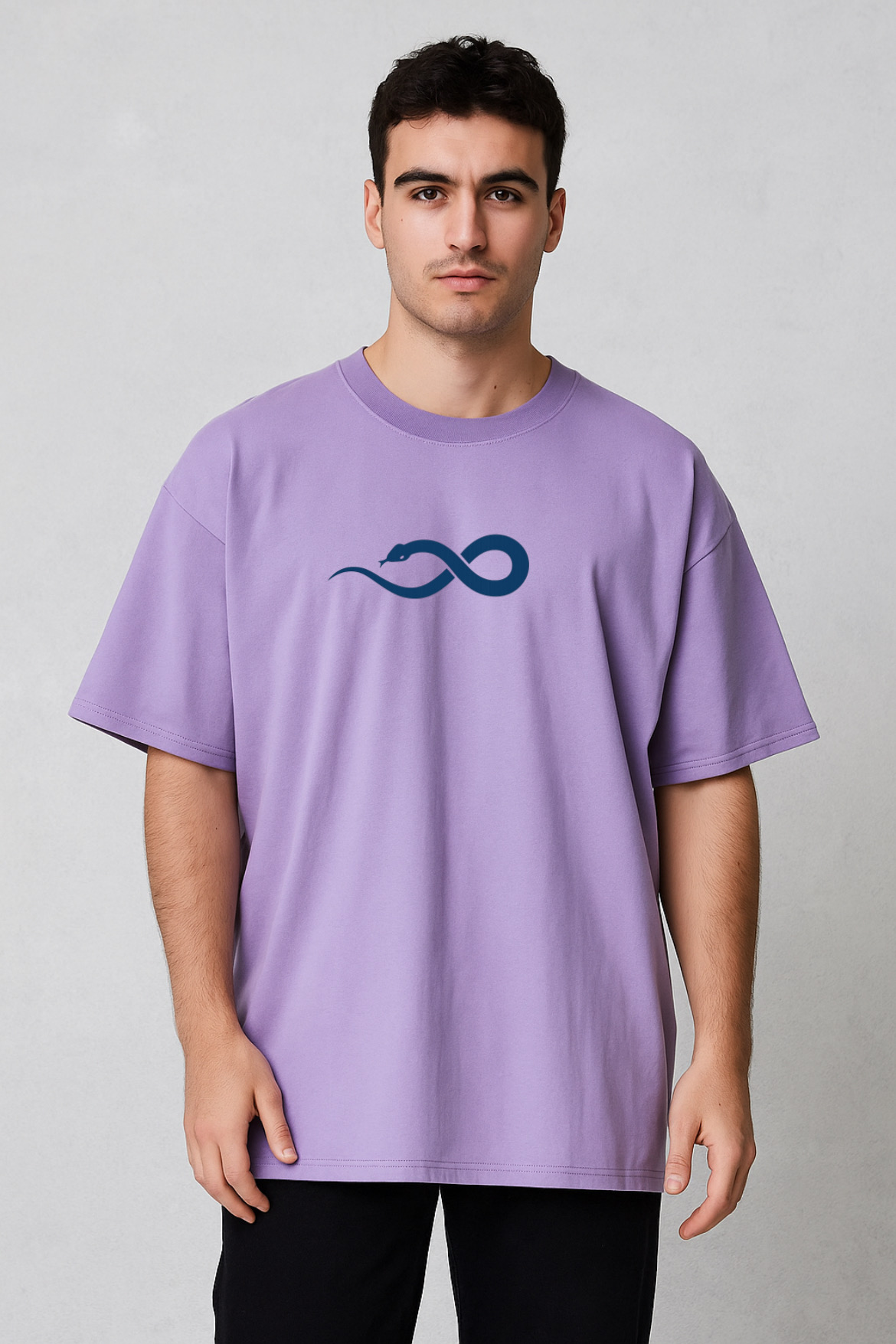 Artistic Serpent Design Oversized T-shirt - Image 15