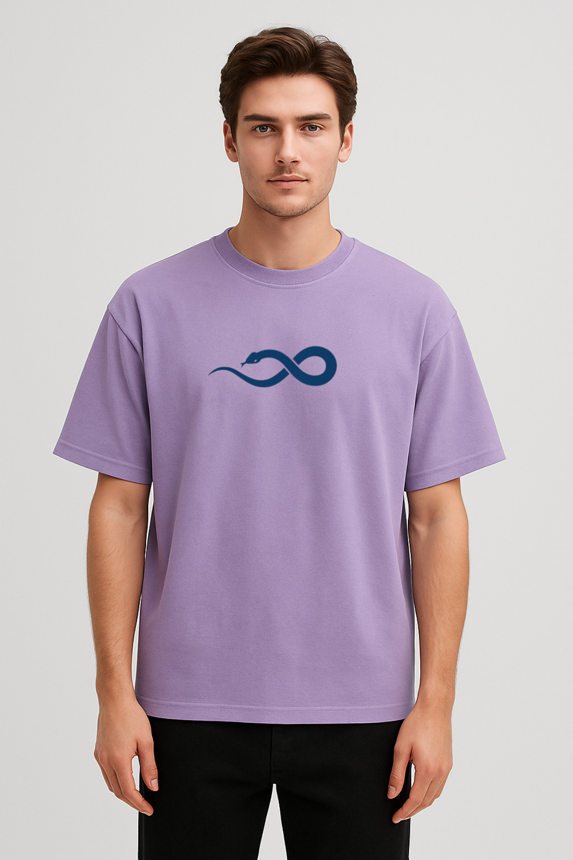 Artistic Serpent Design Oversized T-shirt - Image 17
