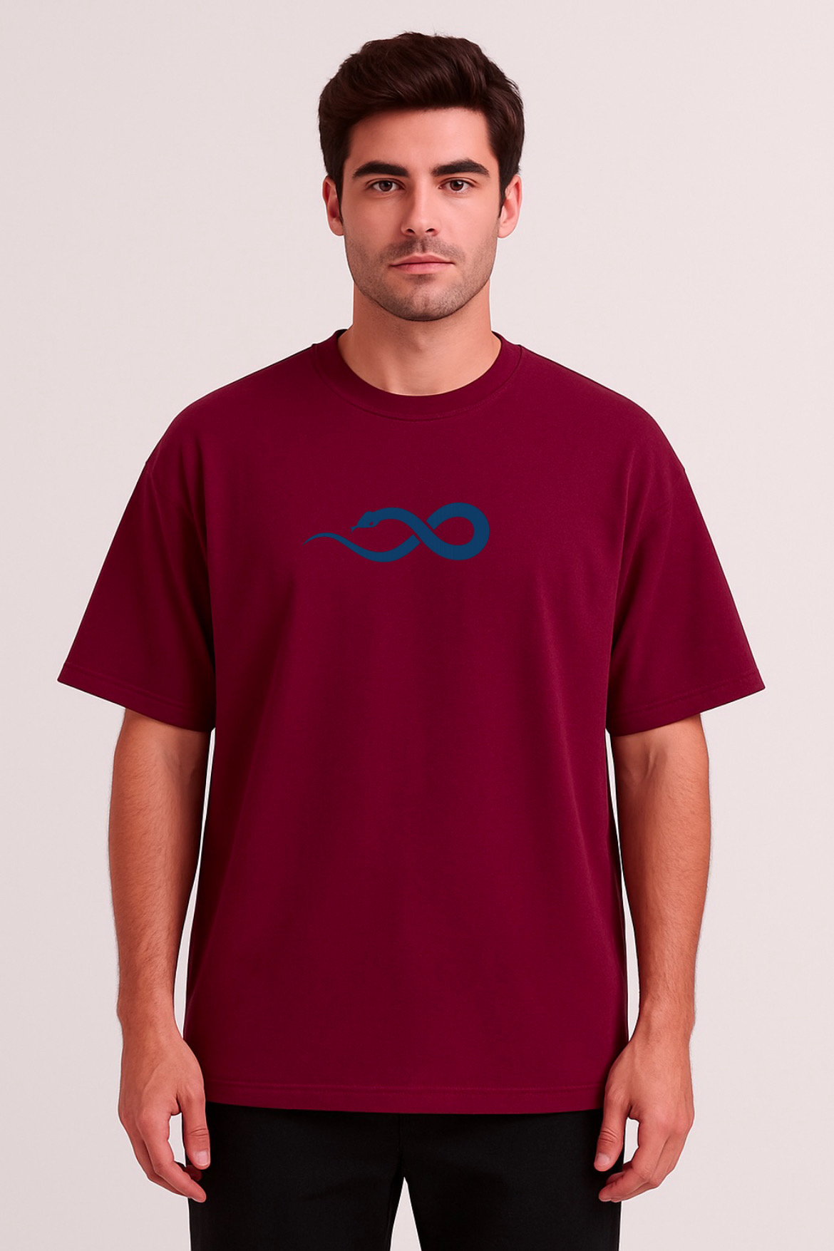 Artistic Serpent Design Oversized T-shirt - Image 13