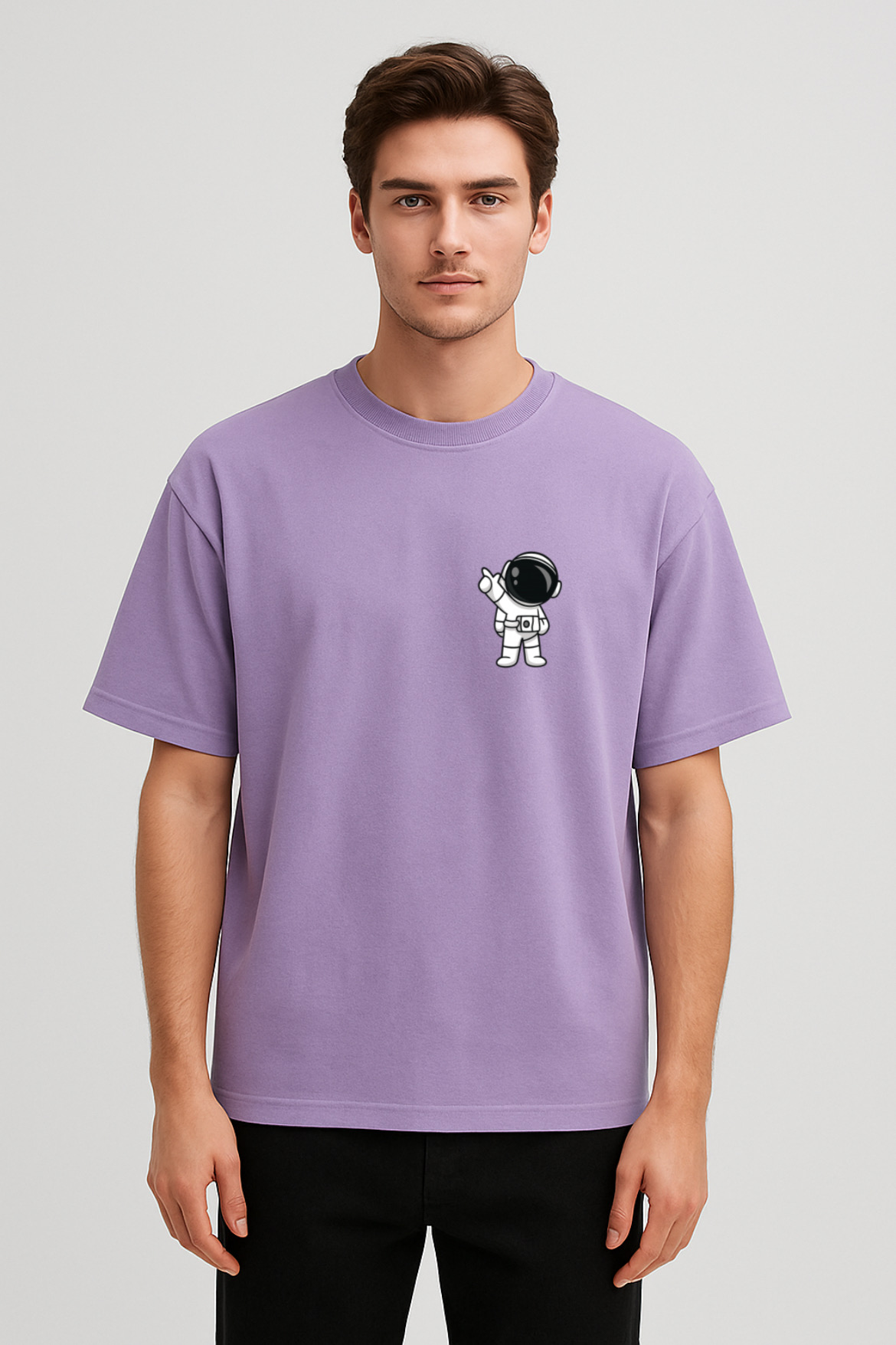 Astronaut Inspired Design Oversized T-shirt - Image 8