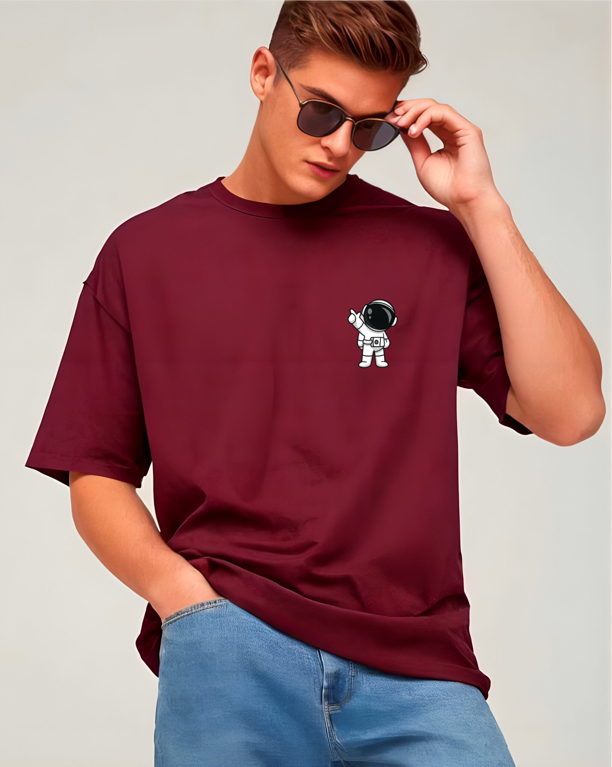 Astronaut Inspired Design Oversized T-shirt