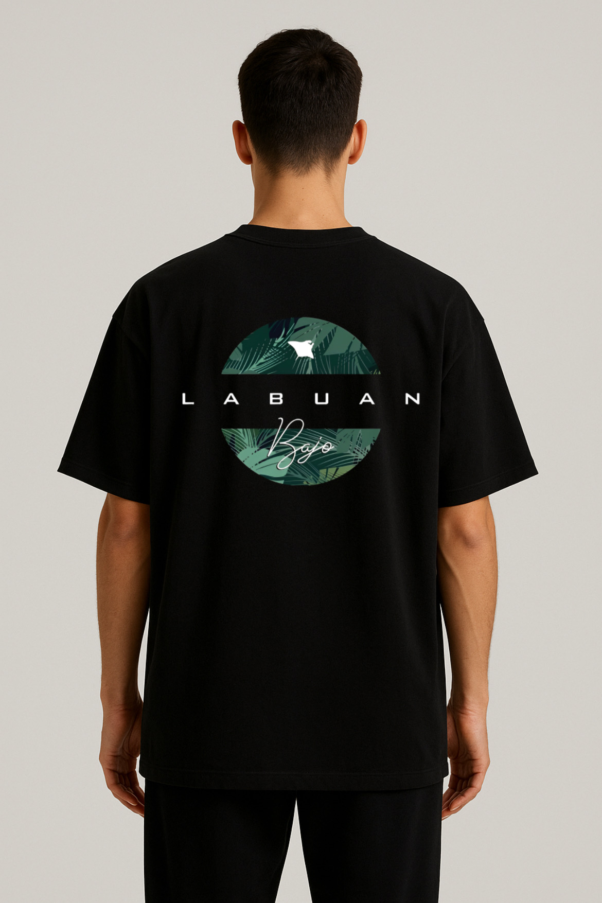 Labuan Bajo Graphic Design Oversized T-shirt - Image 29