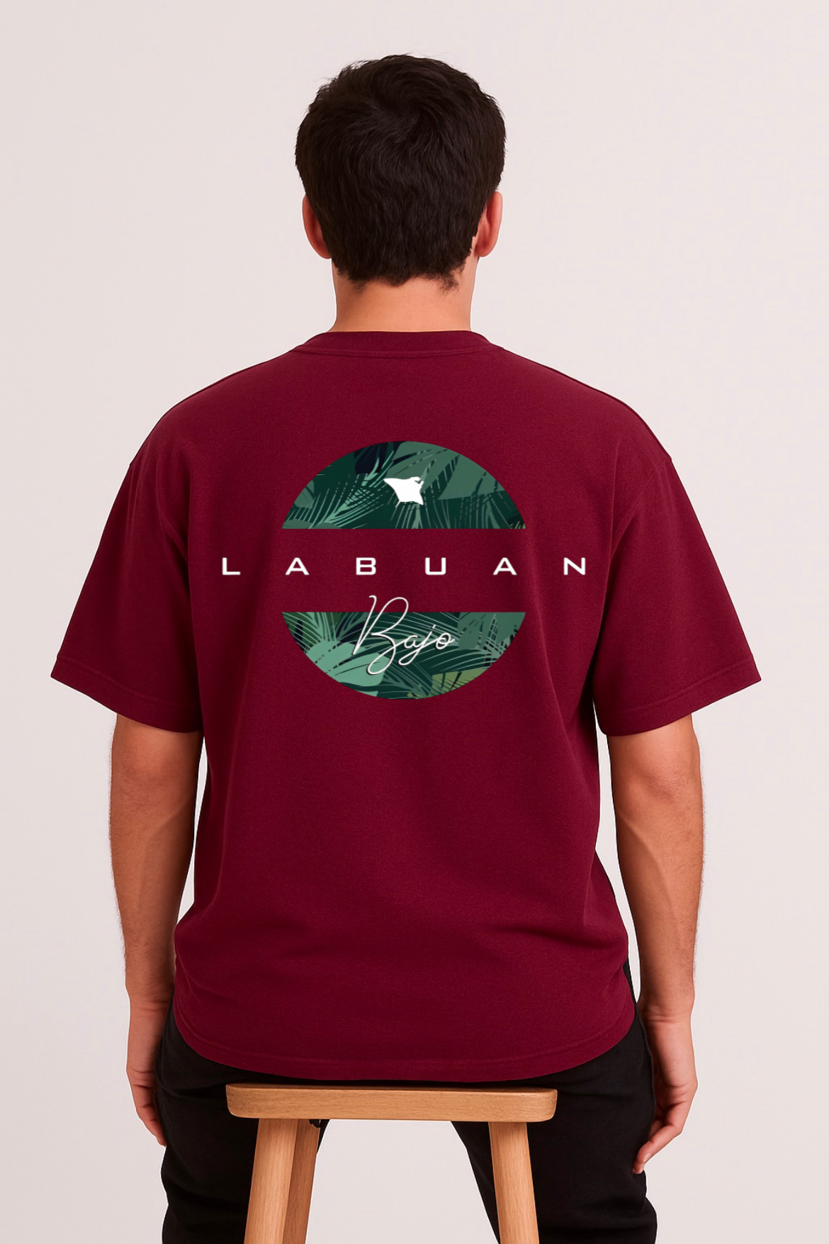 Labuan Bajo Graphic Design Oversized T-shirt - Image 18