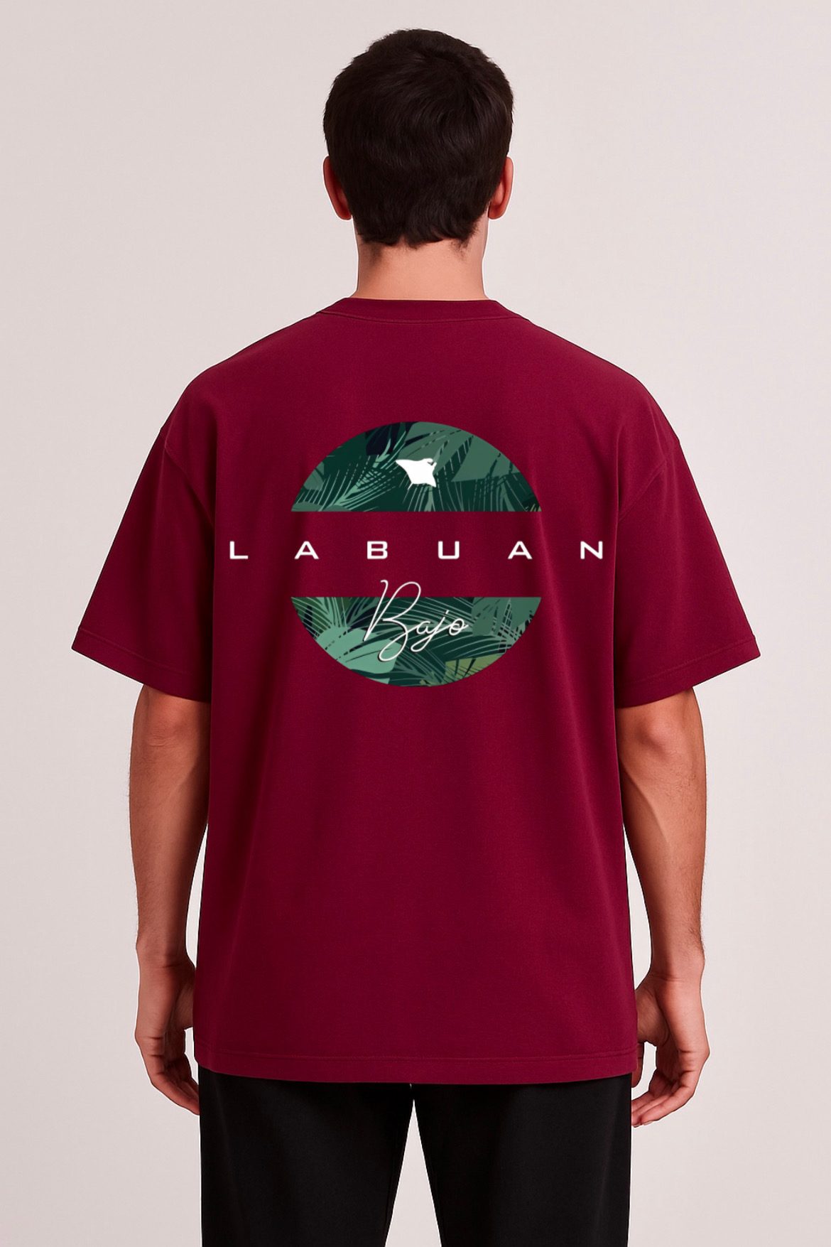 Labuan Bajo Graphic Design Oversized T-shirt - Image 20
