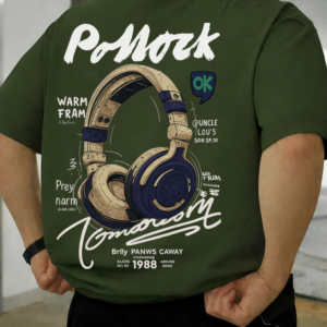 Cool Headphone Graphic Design Oversized Articles