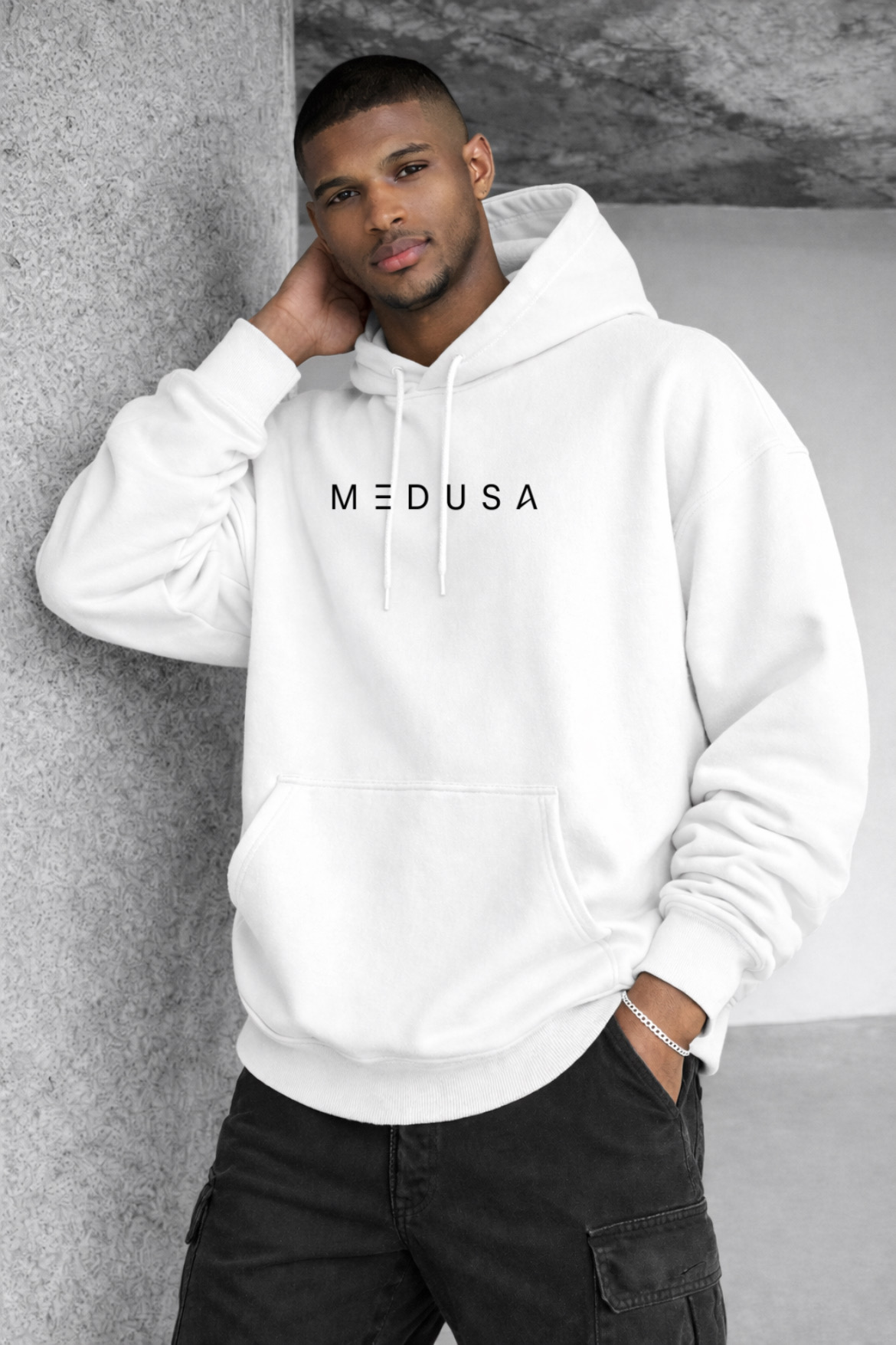 Medusa Designed Oversized Hoodie - Image 5