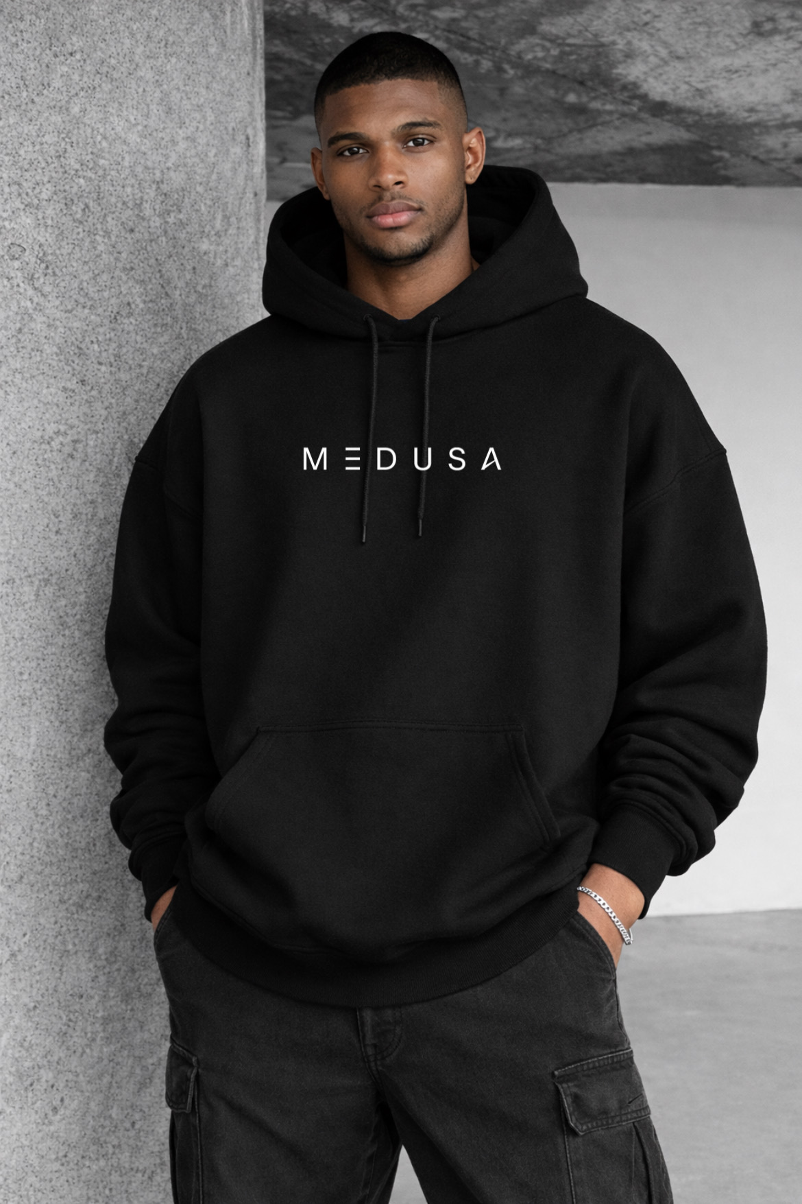 Medusa Designed Oversized Hoodie - Image 7