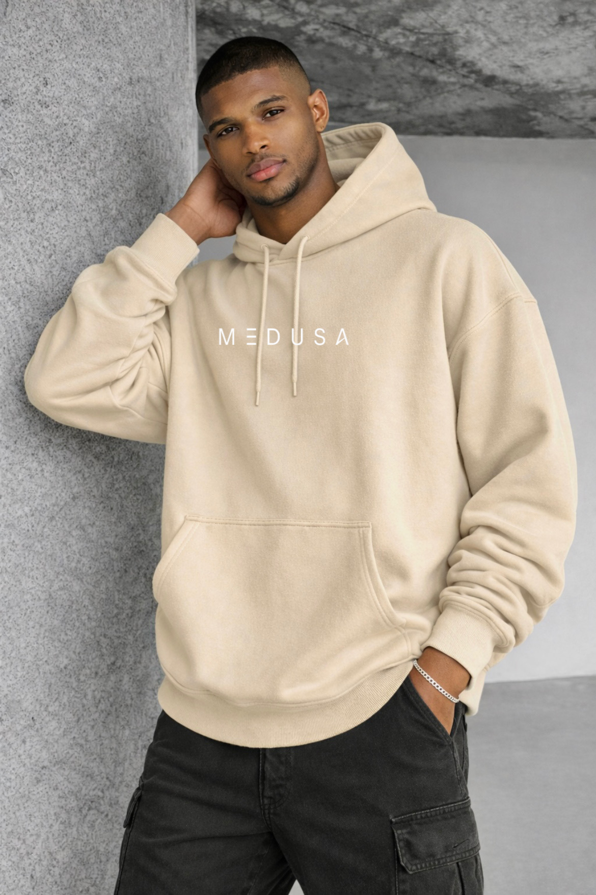 Medusa Designed Oversized Hoodie - Image 13