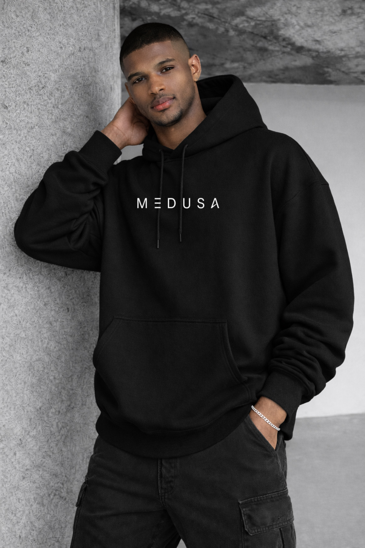 Medusa Designed Oversized Hoodie - Image 9