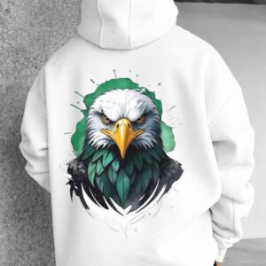 Eagle Designed Oversized Hoodie