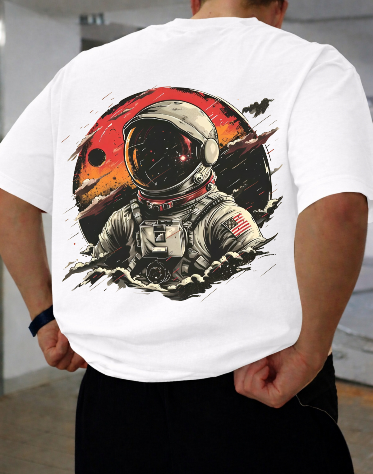 Astronaut and Moon Designed Oversized Articles