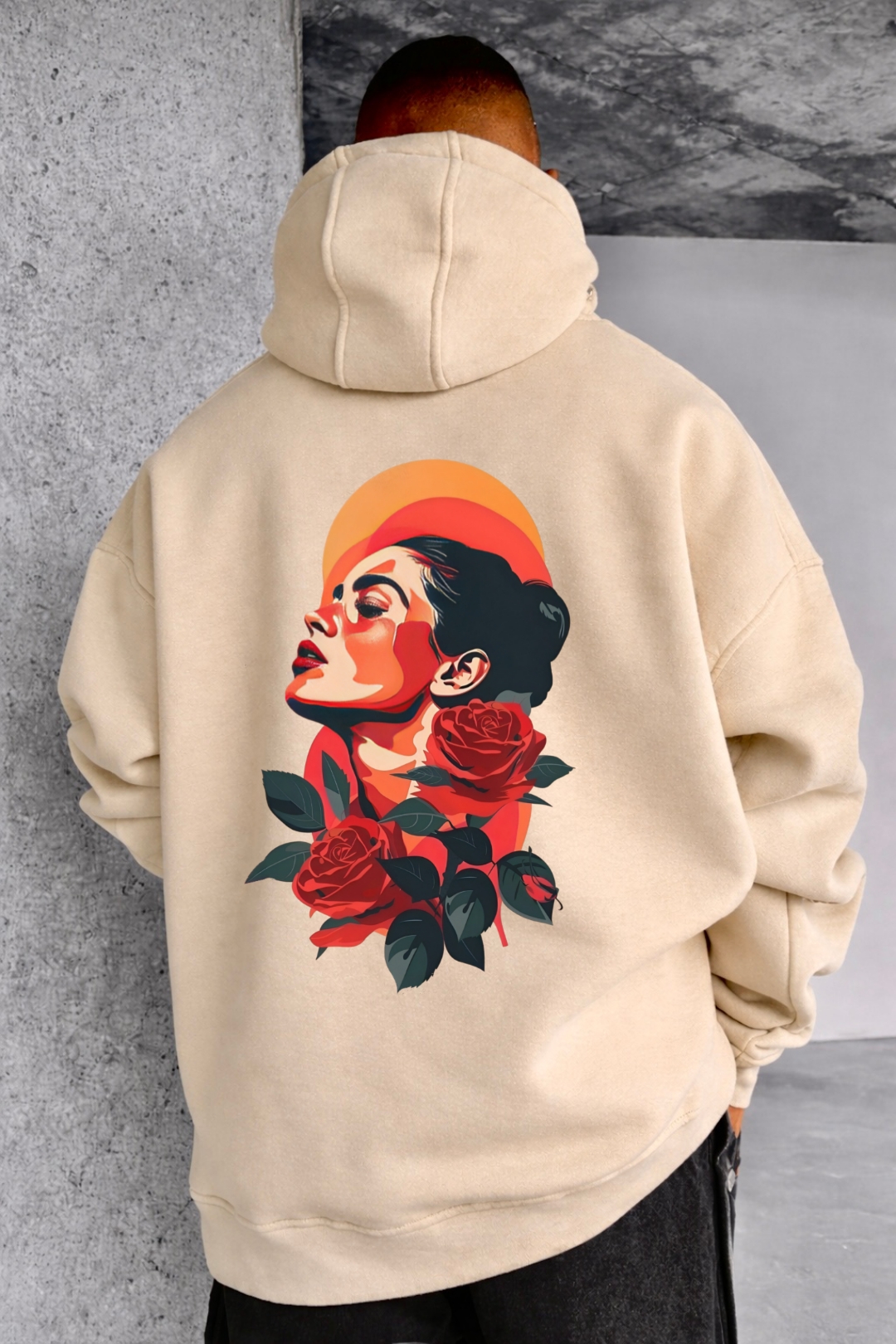 Aesthetic Woman Designed Oversized Hoodie - Image 10
