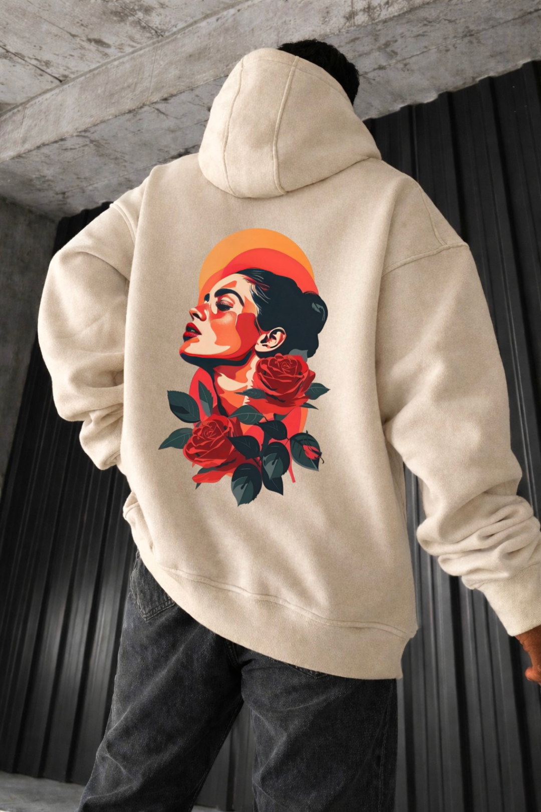 Aesthetic Woman Designed Oversized Hoodie - Image 12