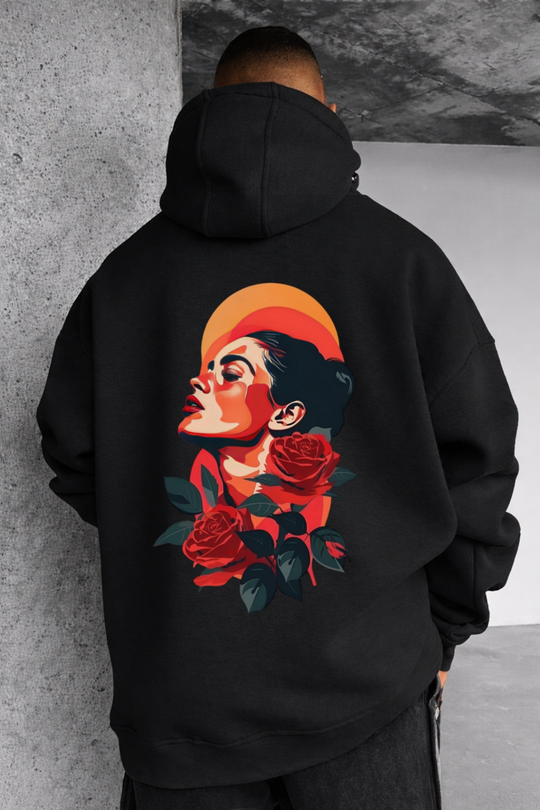 Aesthetic Woman Designed Oversized Hoodie - Image 6