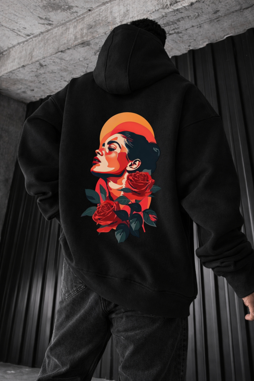Aesthetic Woman Designed Oversized Hoodie - Image 8