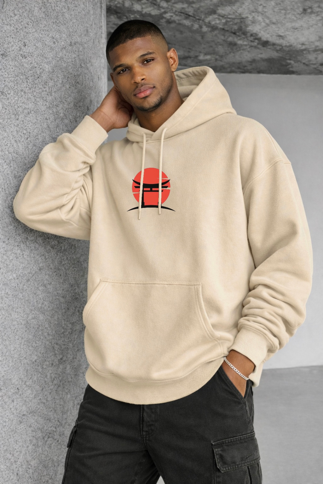 Japanese Samurai Designed Oversized Hoodie - Image 13