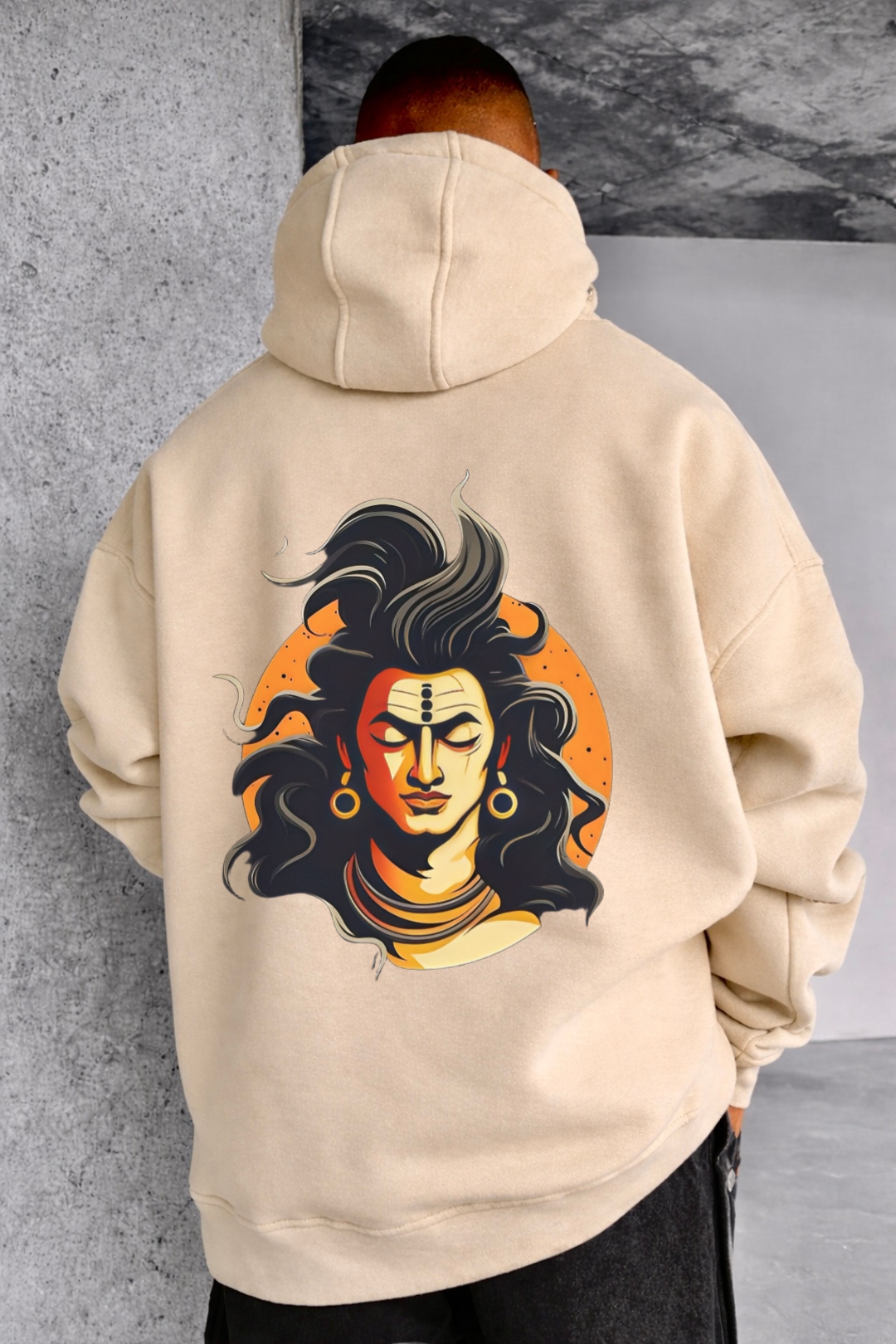Lord Shiva Designed Oversized Hoodie - Image 10