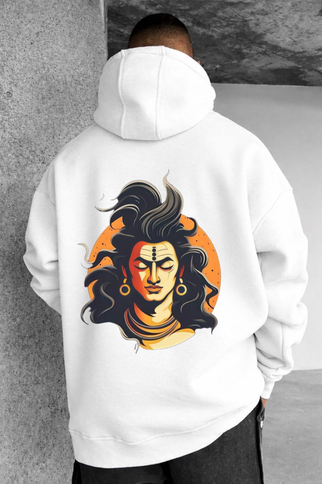 Lord Shiva Designed Oversized Hoodie - Image 6