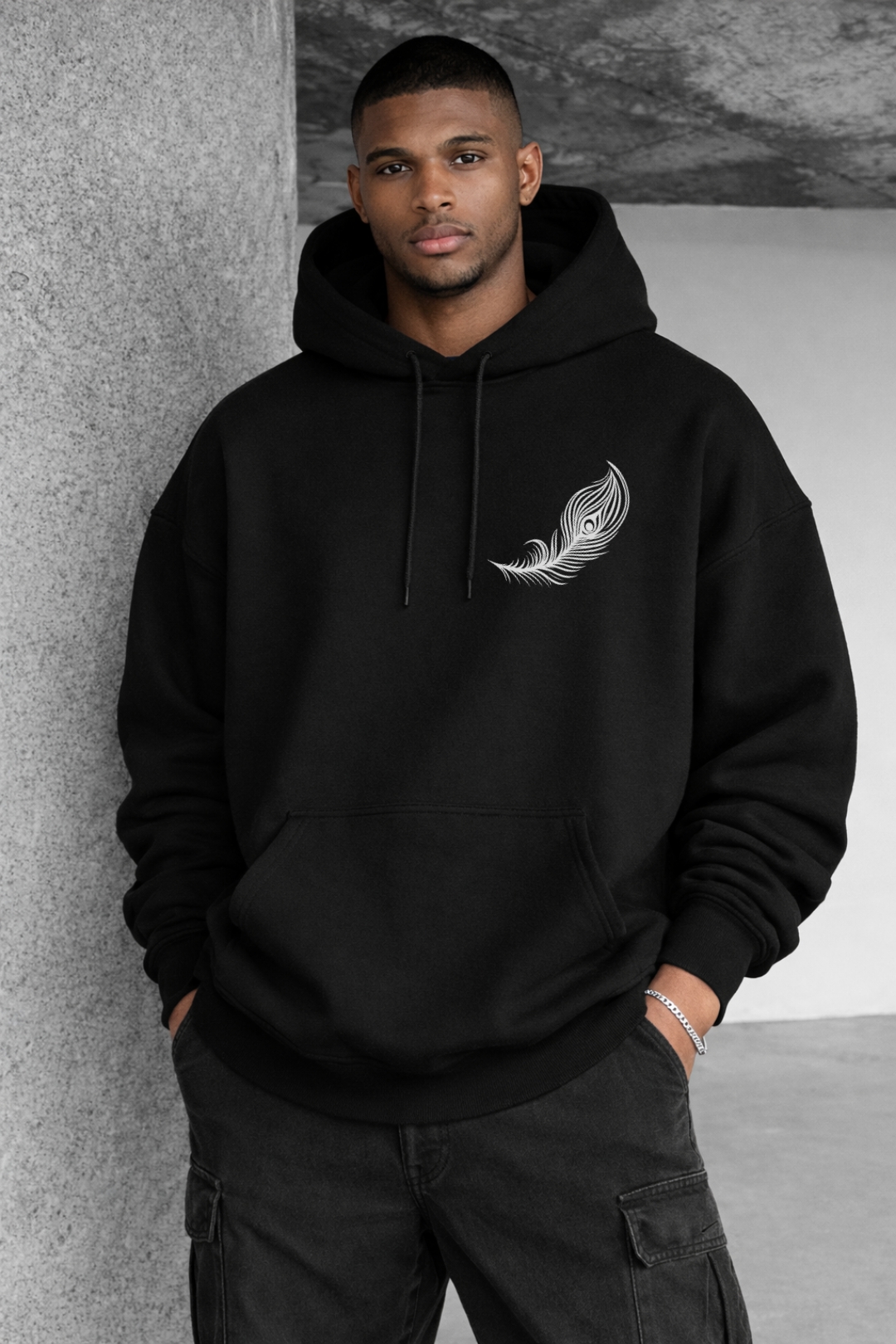 Lord Krishna Designed Oversized Hoodie - Image 5