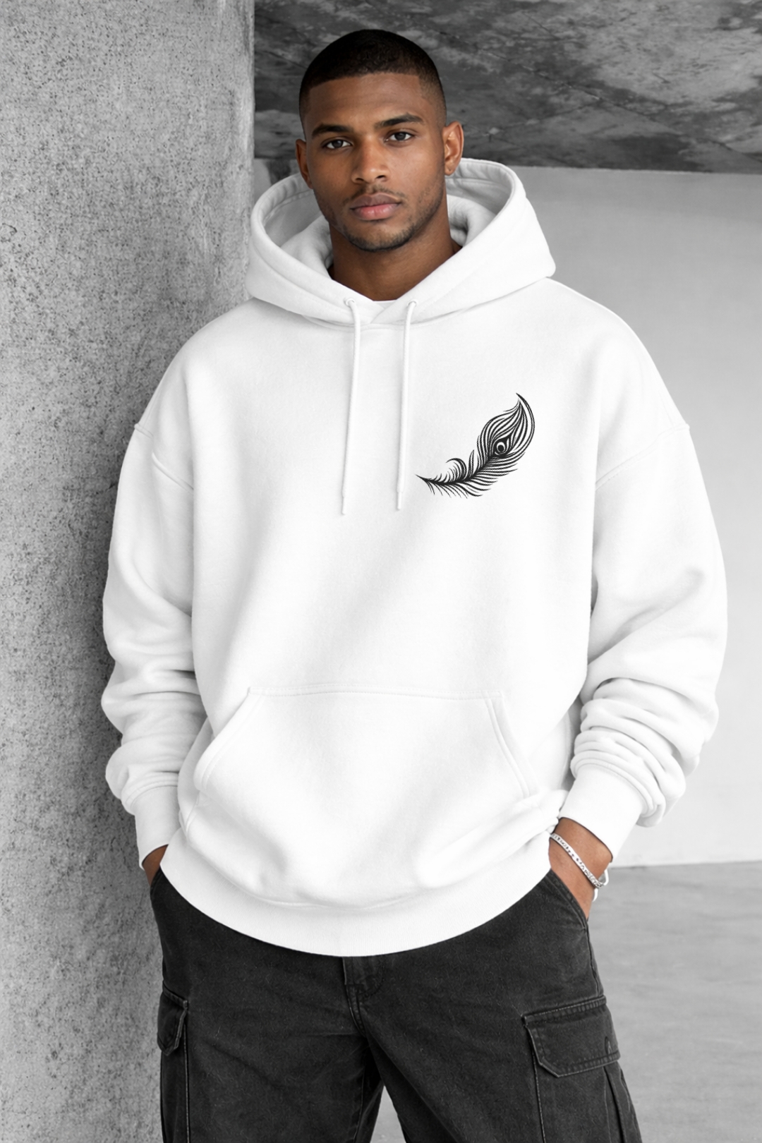 Lord Krishna Designed Oversized Hoodie - Image 9